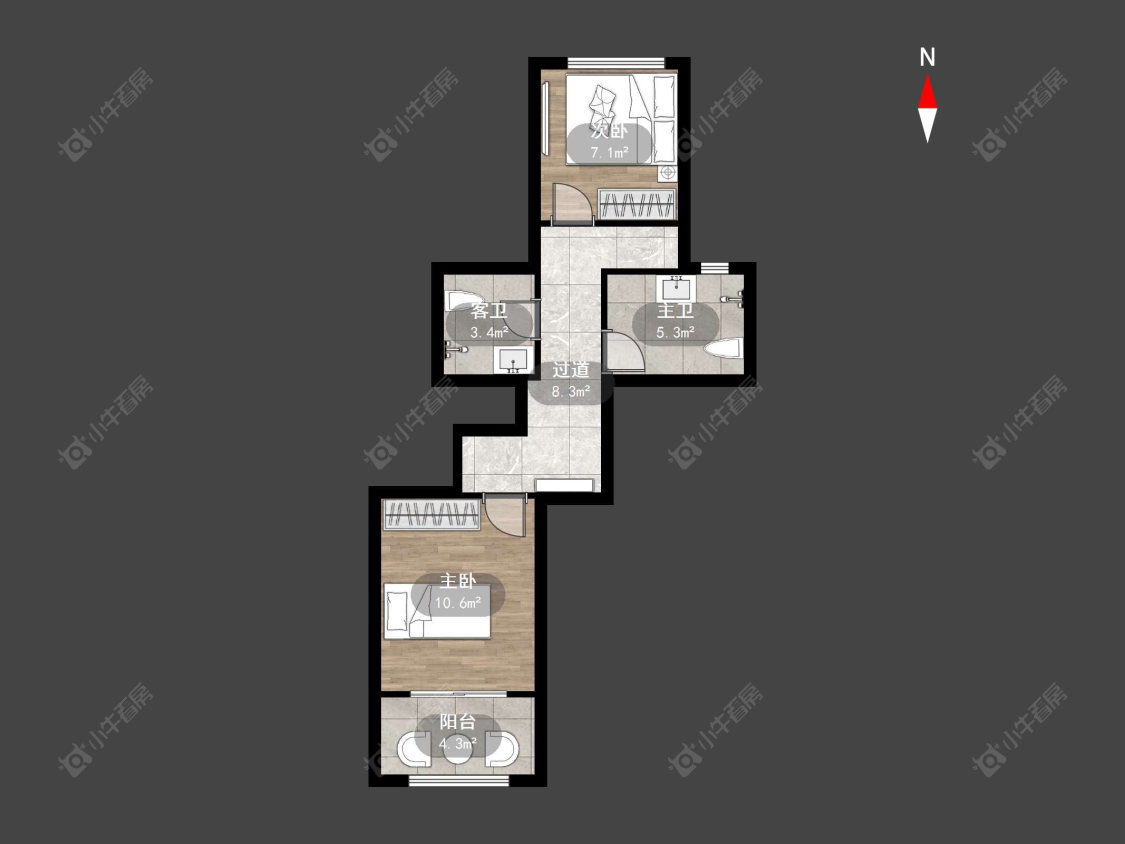 融创滨湖御园房源户型图 常州融创滨湖御园在售二手房源户型图_小牛看房