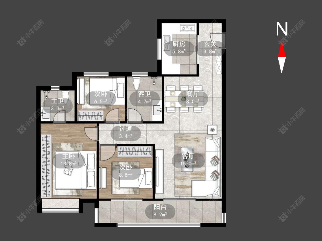 常州衡麓世家在售二手房源户型图_小牛看房