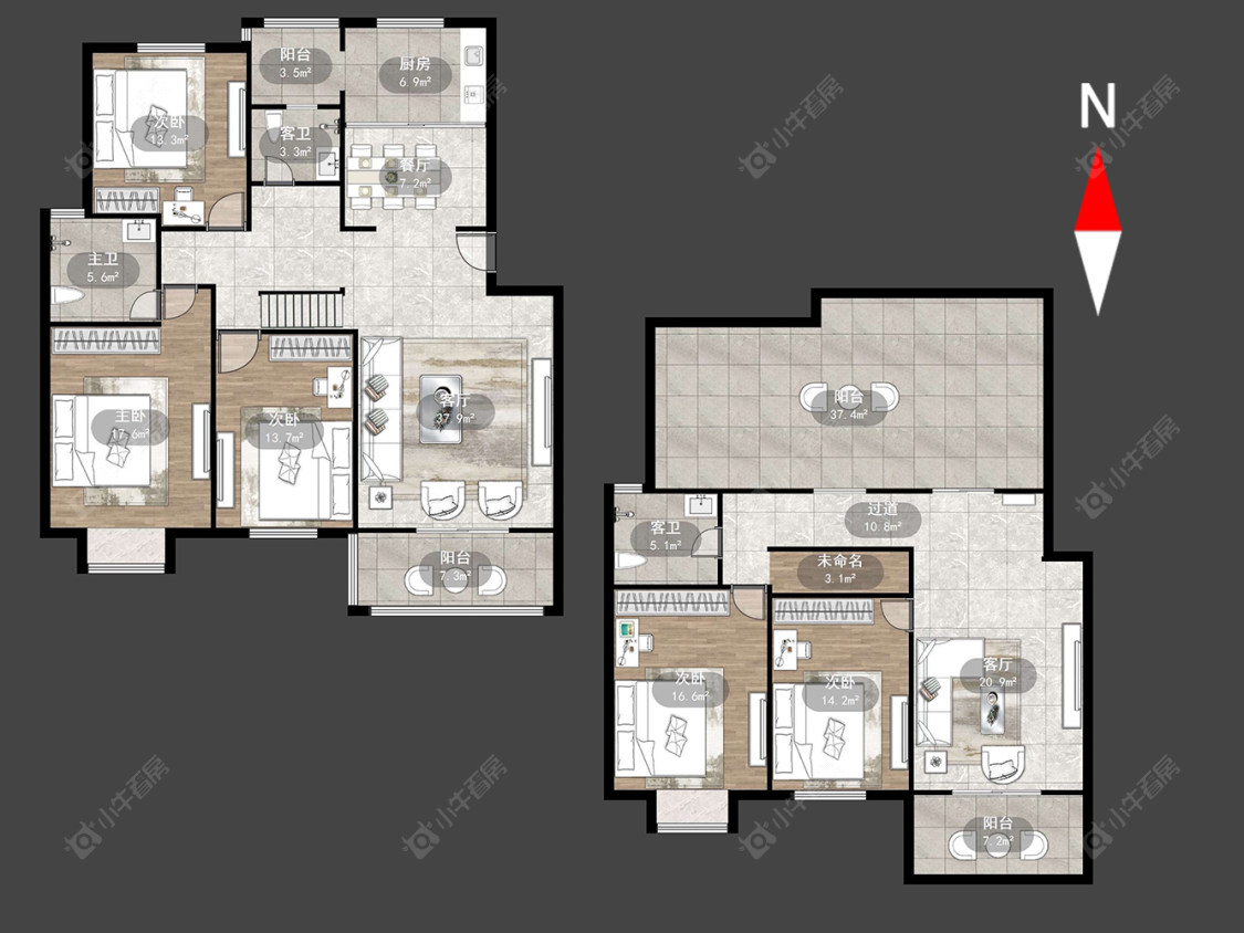 青龙苑南区房源户型图 常州青龙苑南区在售二手房源户型图_小牛看房