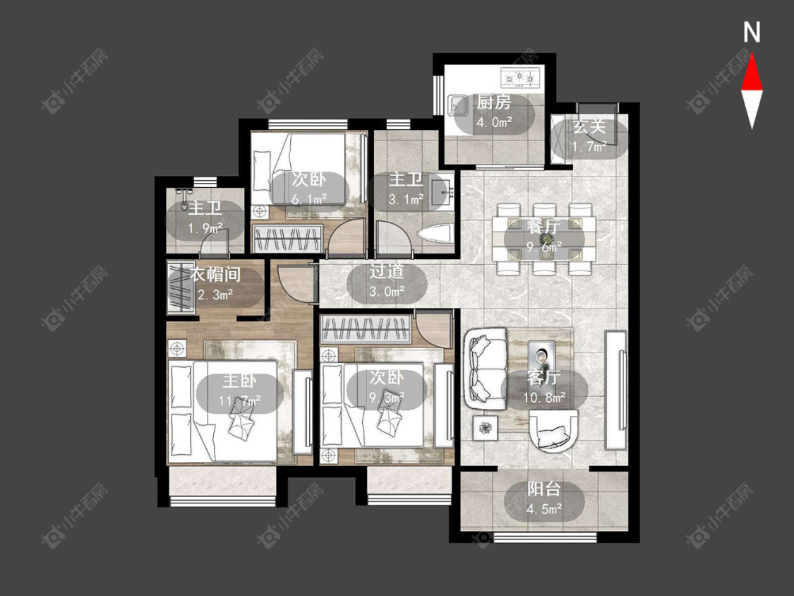 常州桃李东方在售二手房源户型图_小牛看房