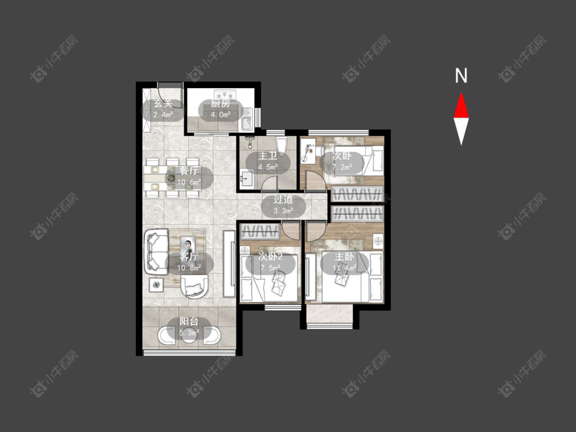 碧桂园华星·世纪学府房源户型图 常州碧桂园华星·世纪学府在售二手房源户型图_小牛看房