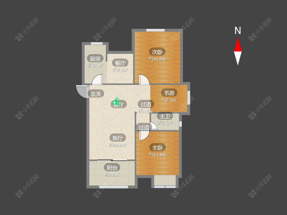 常州中海凤凰熙岸在售二手房源户型图_小牛看房