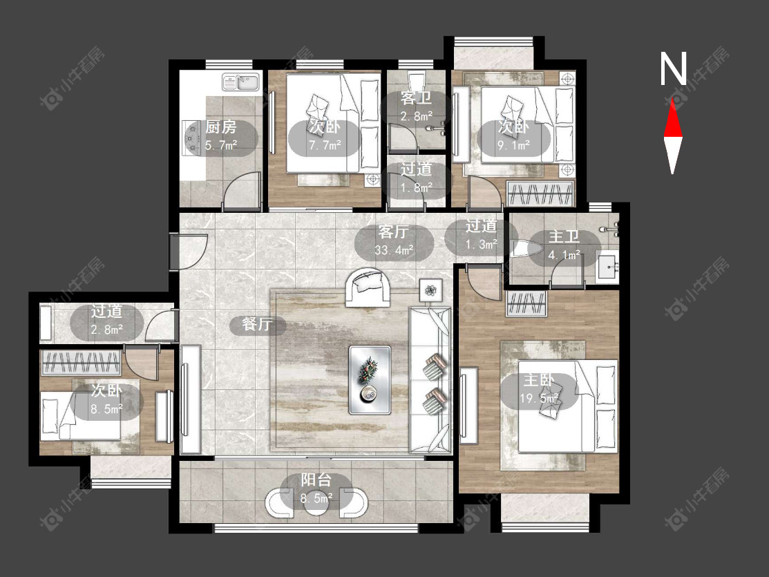 锦凤合鸣房源户型图 常州锦凤合鸣在售二手房源户型图_小牛看房