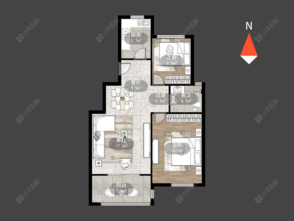 新城南都美域房源户型图 常州新城南都美域在售二手房源户型图_小牛看房