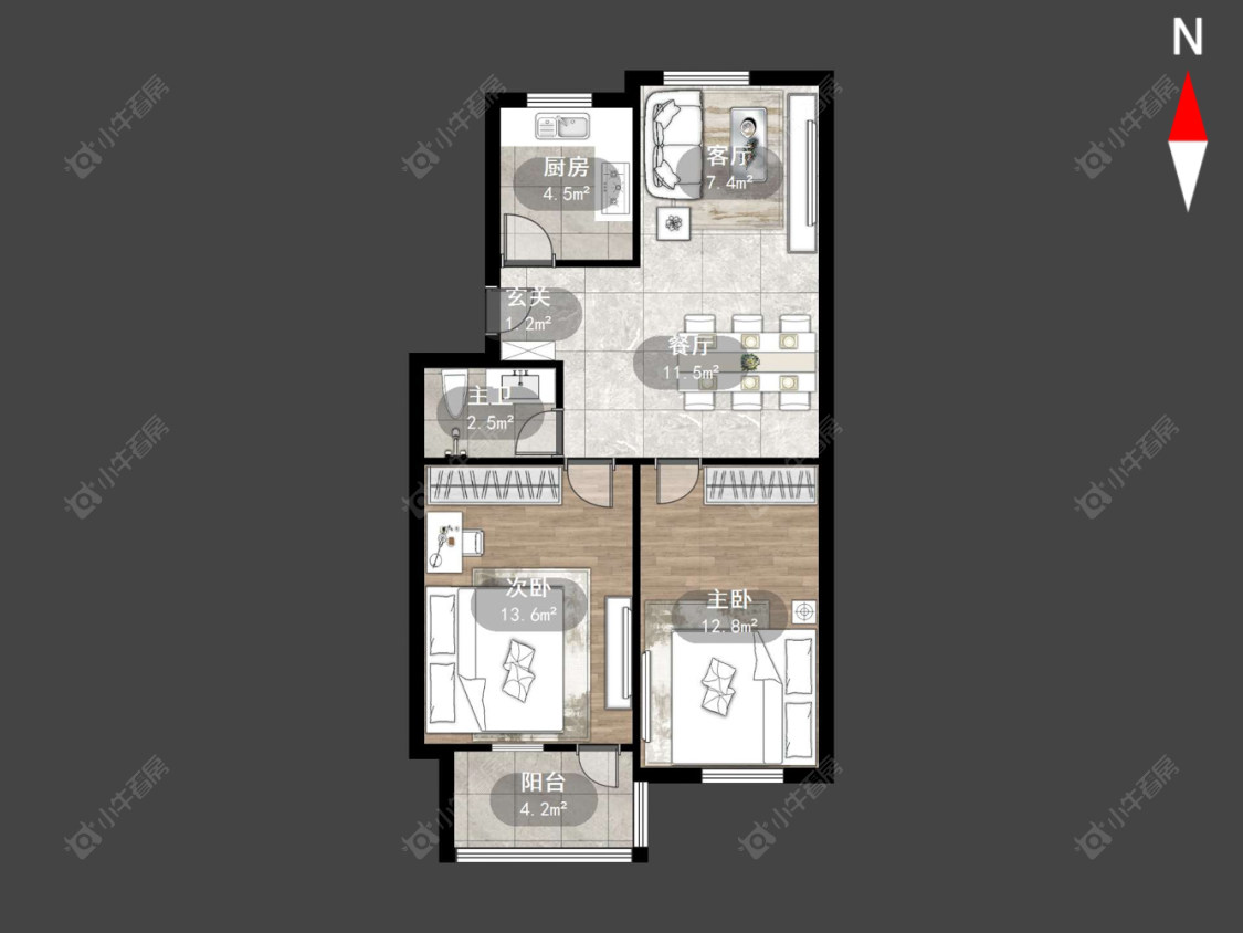 常州西上园在售二手房源户型图_小牛看房