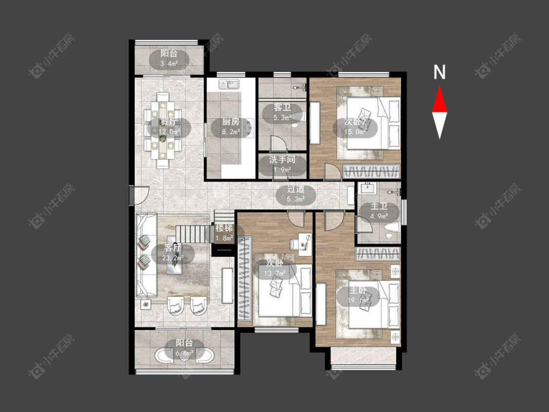 迎宾花园房源户型图 常州迎宾花园在售二手房源户型图_小牛看房