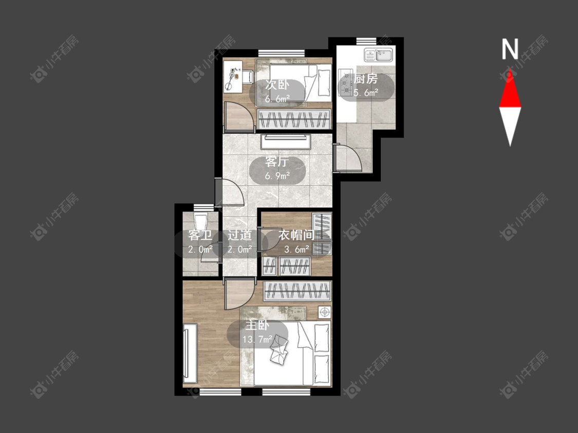 常州机械新村在售二手房源户型图_小牛看房