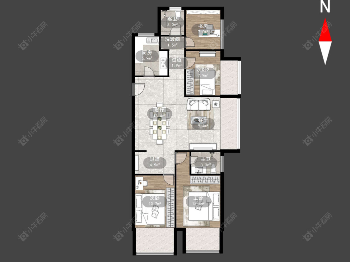 常发豪郡房源户型图 常州常发豪郡在售二手房源户型图_小牛看房