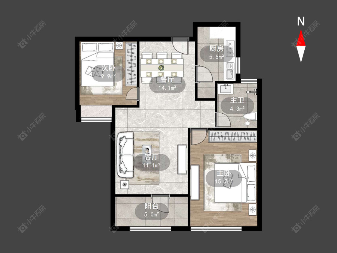 常州弘阳上城在售二手房源户型图_小牛看房