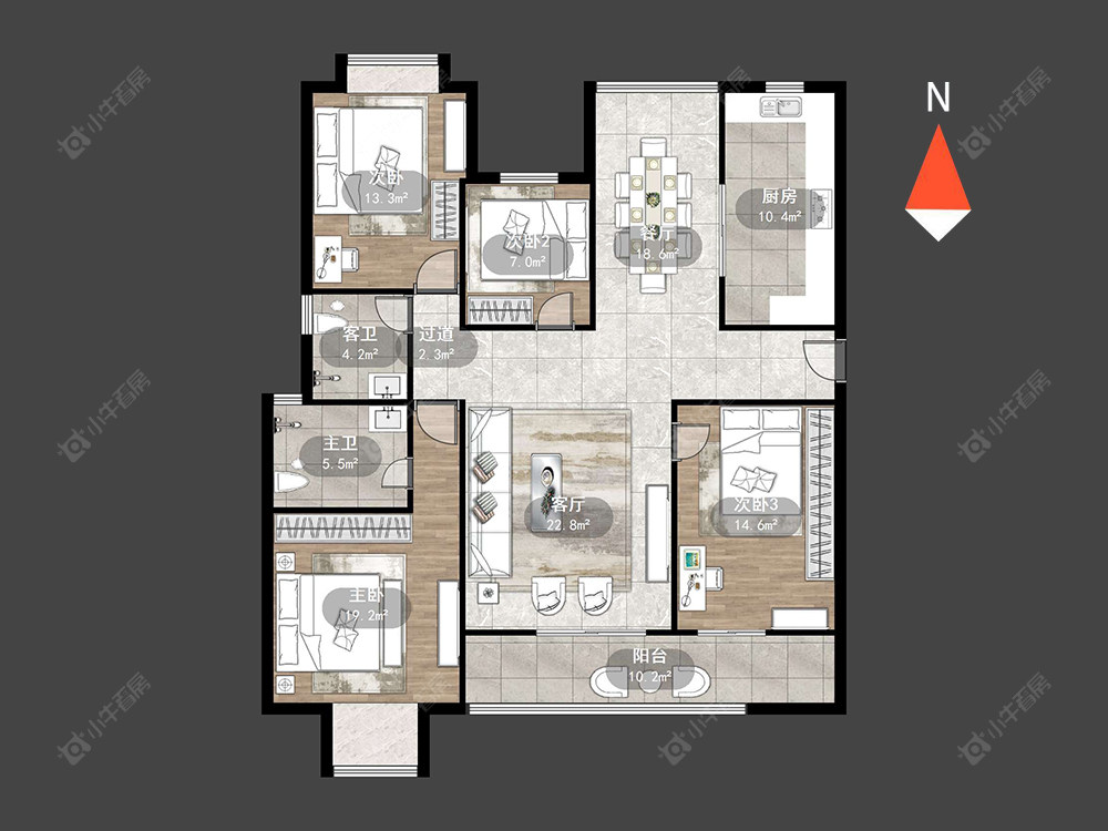 常州新城南都雅苑在售二手房源户型图_小牛看房