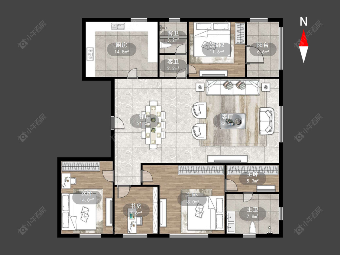 朗诗国际房源户型图 常州朗诗国际在售二手房源户型图_小牛看房