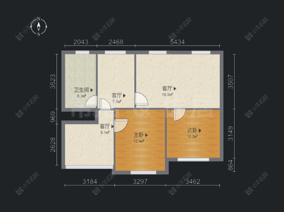 勤业一二三村房源户型图 常州勤业一二三村在售二手房源户型图_小牛看房