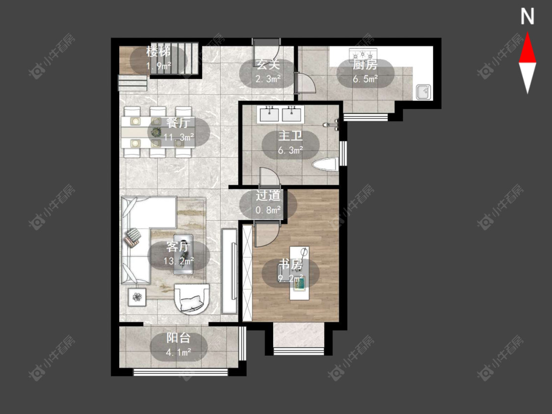 河景花园房源户型图 常州河景花园在售二手房源户型图_小牛看房