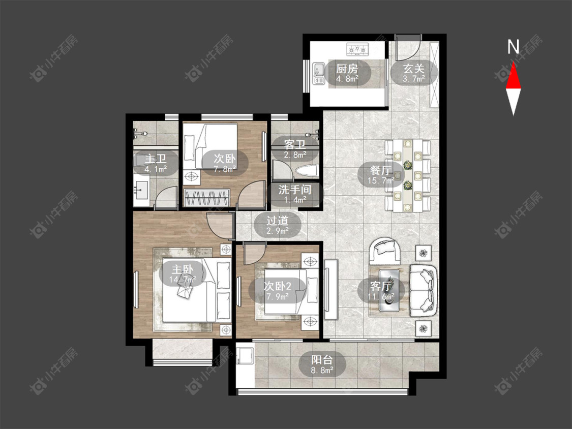 碧桂园壹号天禧房源户型图 常州碧桂园壹号天禧在售二手房源户型图_小牛看房