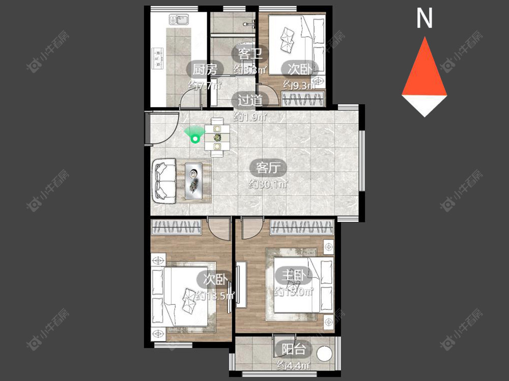 常州旺府公寓在售二手房源_小牛看房