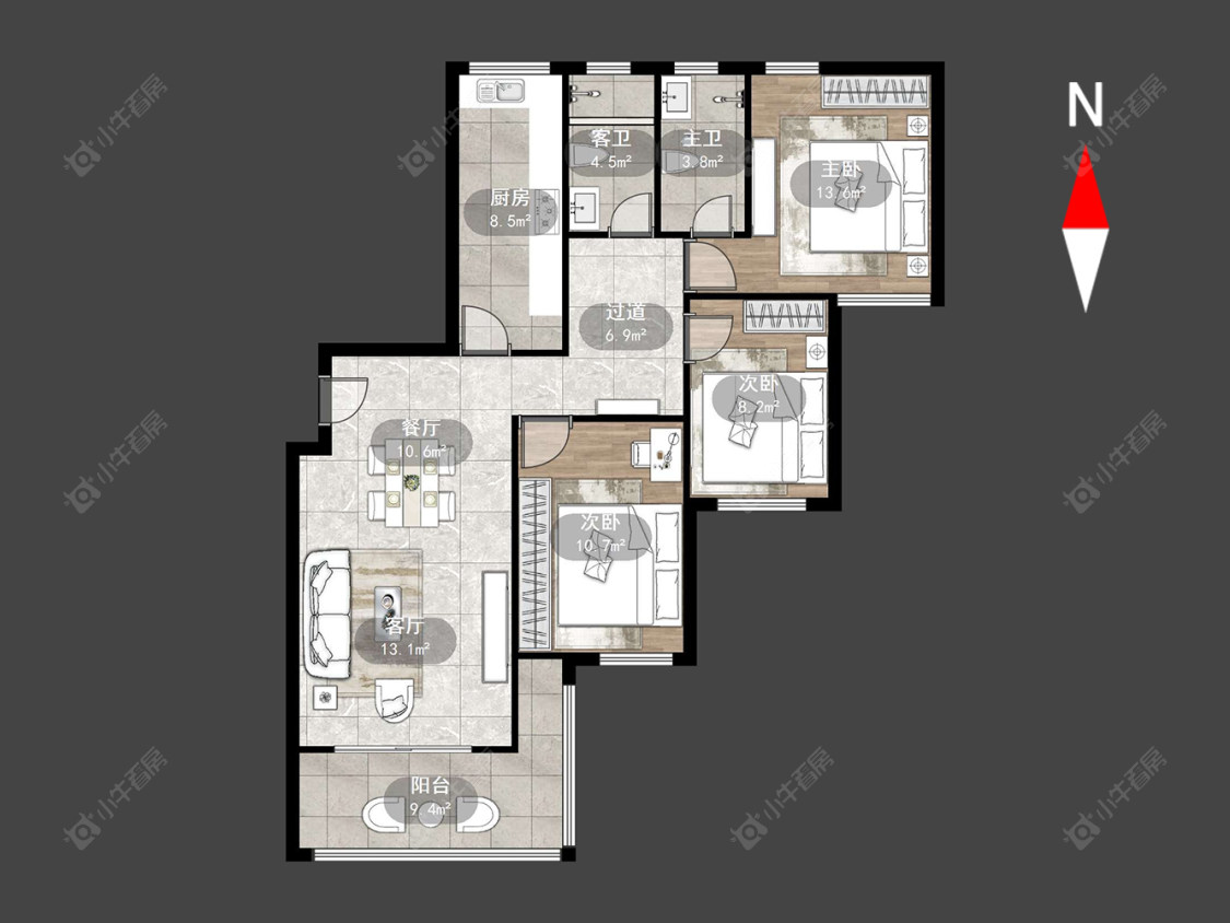 常州泰盈八千里在售二手房源户型图_小牛看房