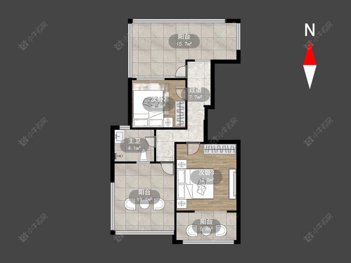 常州新立名园在售二手房源户型图_小牛看房