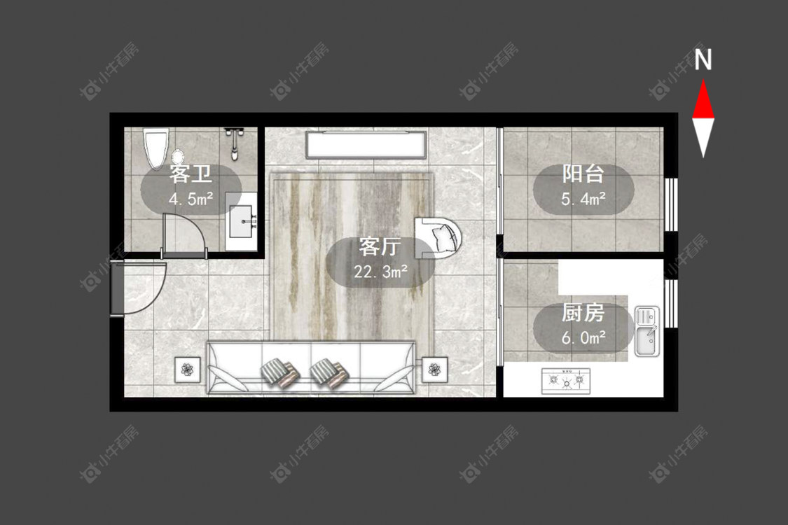吾悦广场全能家公寓房源户型图 常州吾悦广场全能家公寓在售二手房源户型图_小牛看房