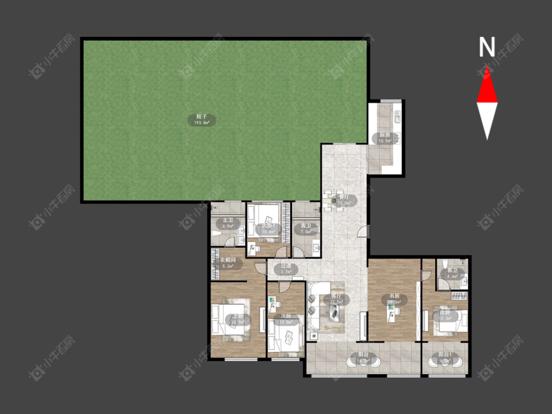 龙湖香醍漫步北区房源户型图 常州龙湖香醍漫步北区在售二手房源户型图_小牛看房