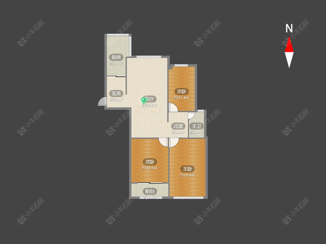 常州青枫公馆在售二手房源户型图_小牛看房