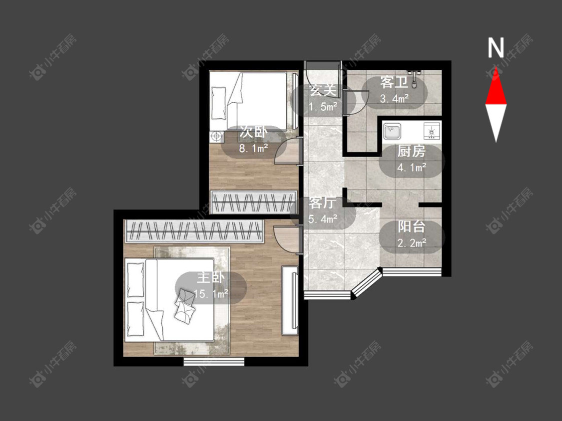 常州翠竹新村东北区在售二手房源户型图_小牛看房
