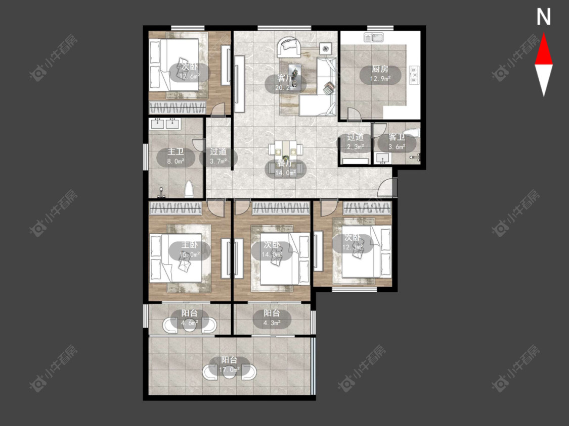 常州怀德苑在售二手房源户型图_小牛看房