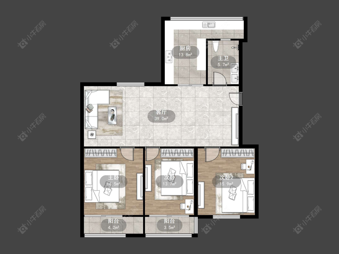 常州香草新村在售二手房源户型图_小牛看房
