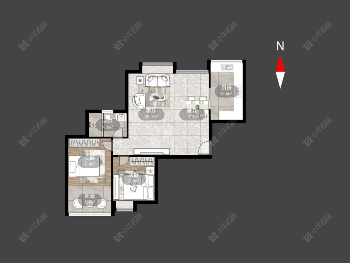 世茂香槟湖二期房源户型图 常州世茂香槟湖二期在售二手房源户型图_小牛看房