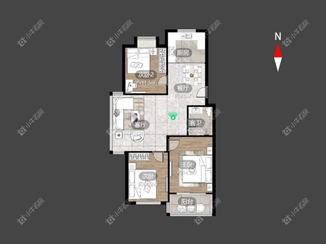 常州丽景花园在租房源_小牛看房