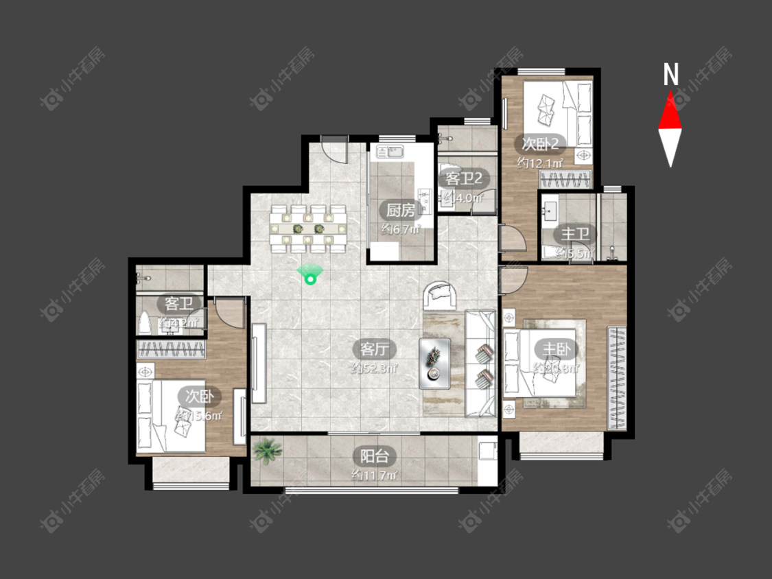 常州路劲雅居乐国仕九礼在售二手房源户型图_小牛看房