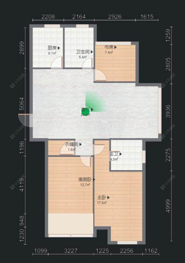 常州白马公馆在售二手房源户型图_小牛看房