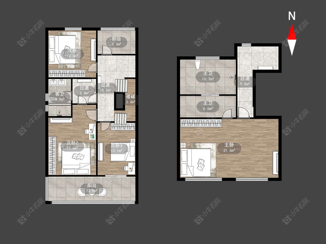 港龙新港城别墅区房源户型图 常州港龙新港城别墅区在售二手房源户型图_小牛看房