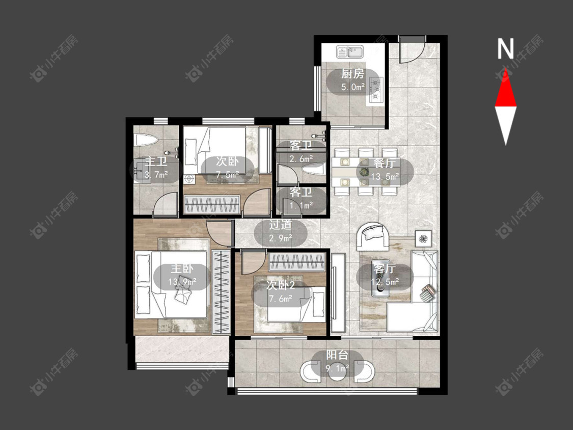 碧桂园碧玥和鸣房源户型图 常州碧桂园碧玥和鸣在售二手房源户型图_小牛看房