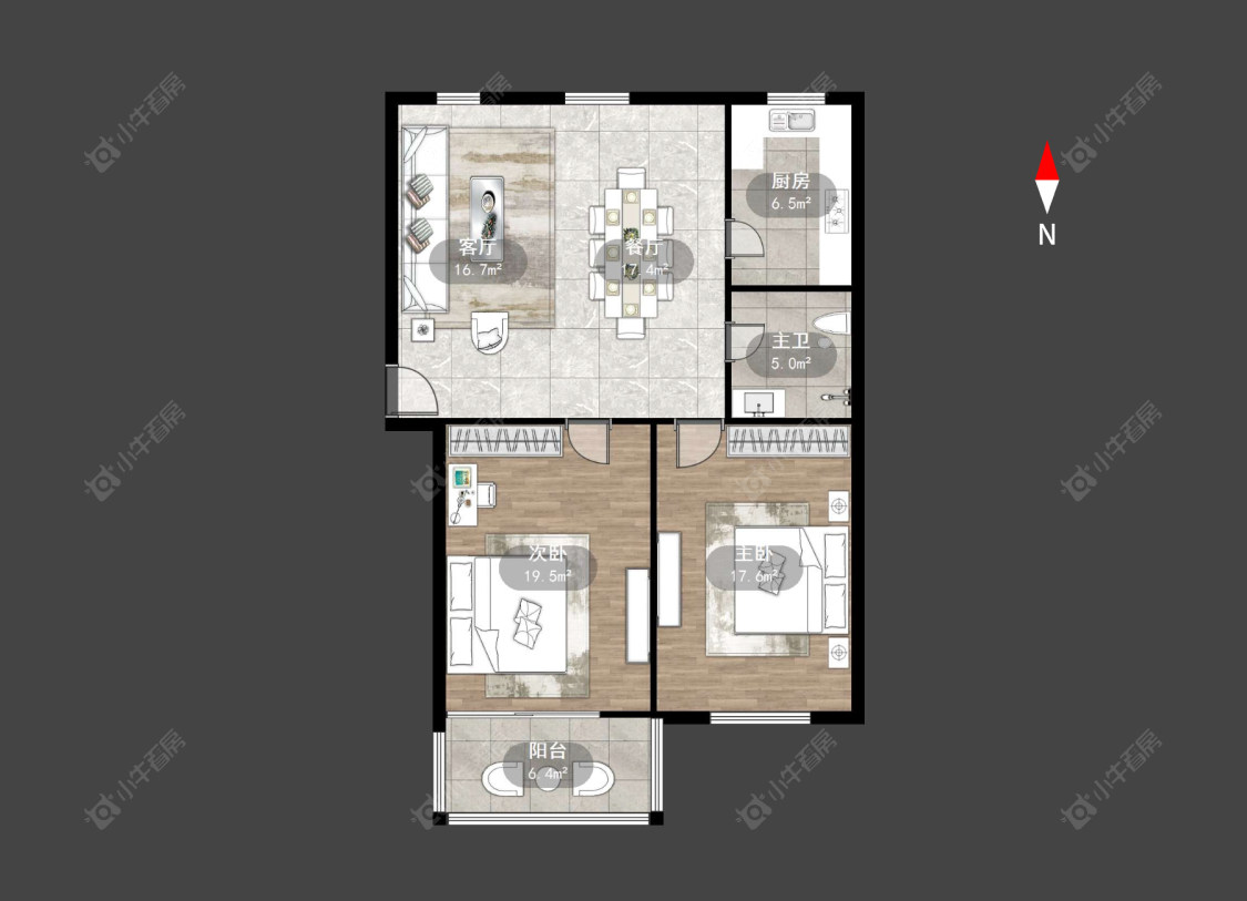 常州兰陵公寓在售二手房源户型图_小牛看房