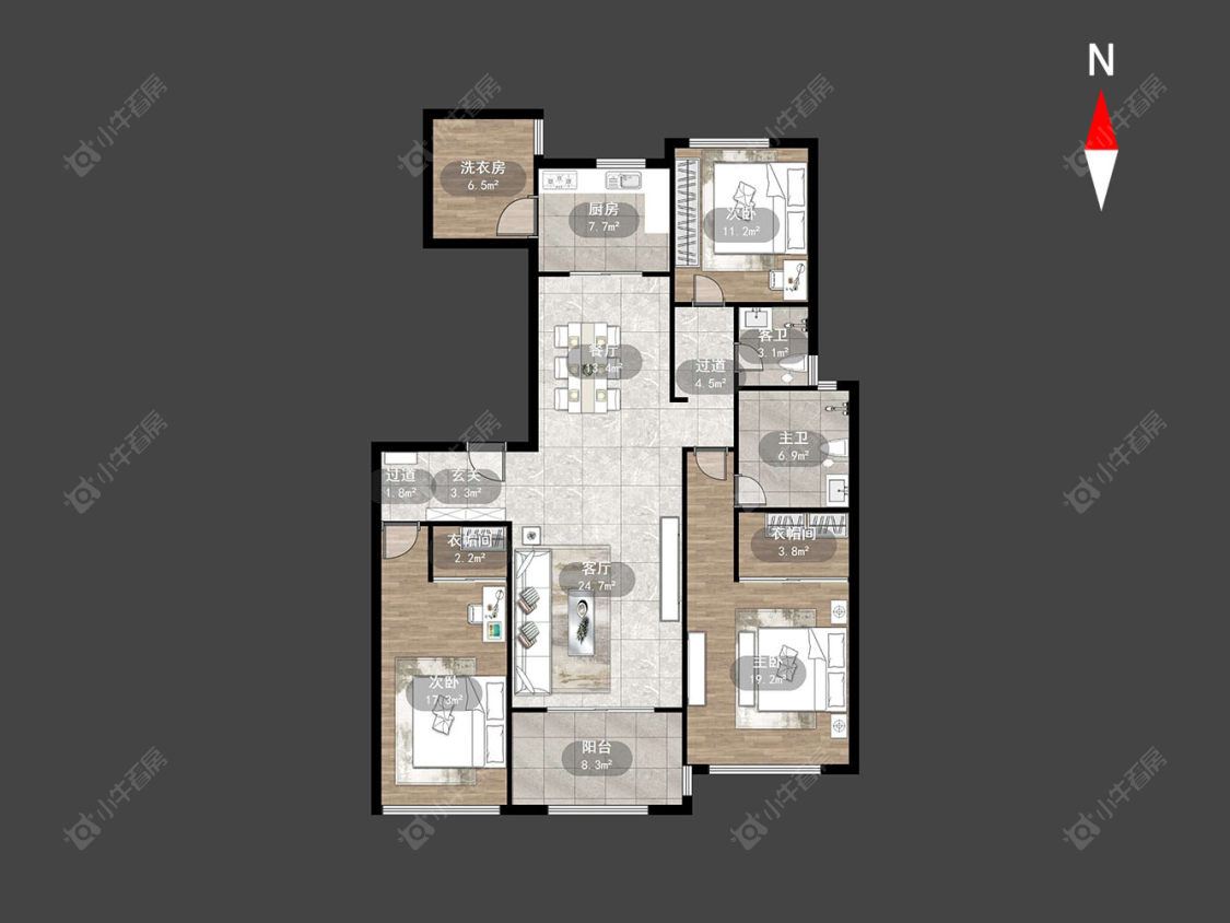 龙湖香醍漫步南区房源户型图 常州龙湖香醍漫步南区在售二手房源户型图_小牛看房