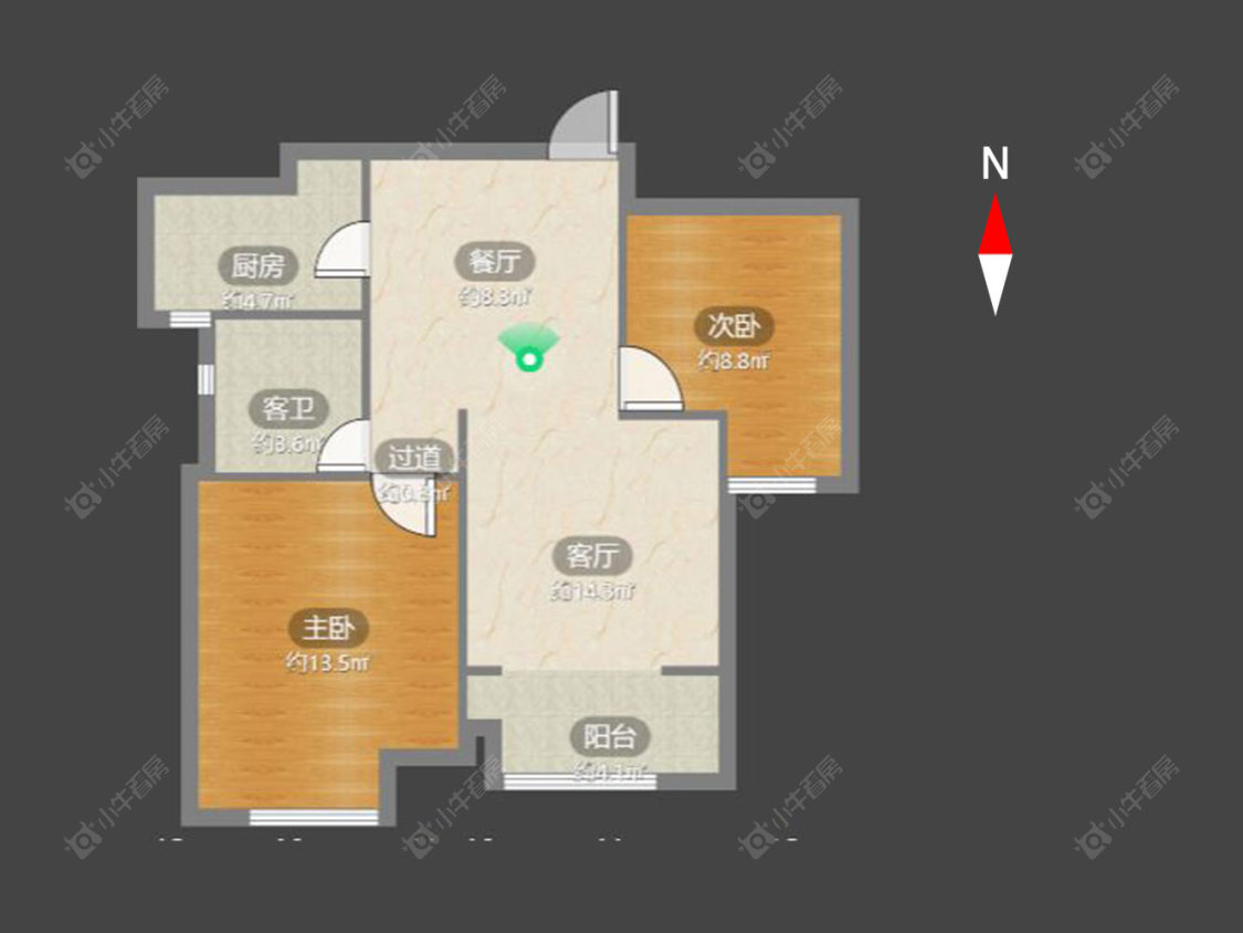 常州清水湾花园三期在售二手房源户型图_小牛看房