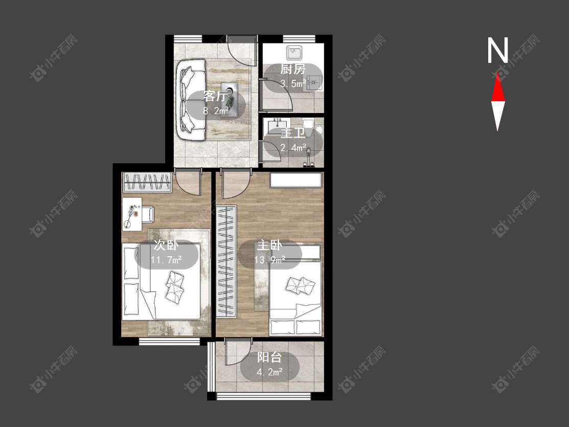 常州清凉新村在售二手房源户型图_小牛看房