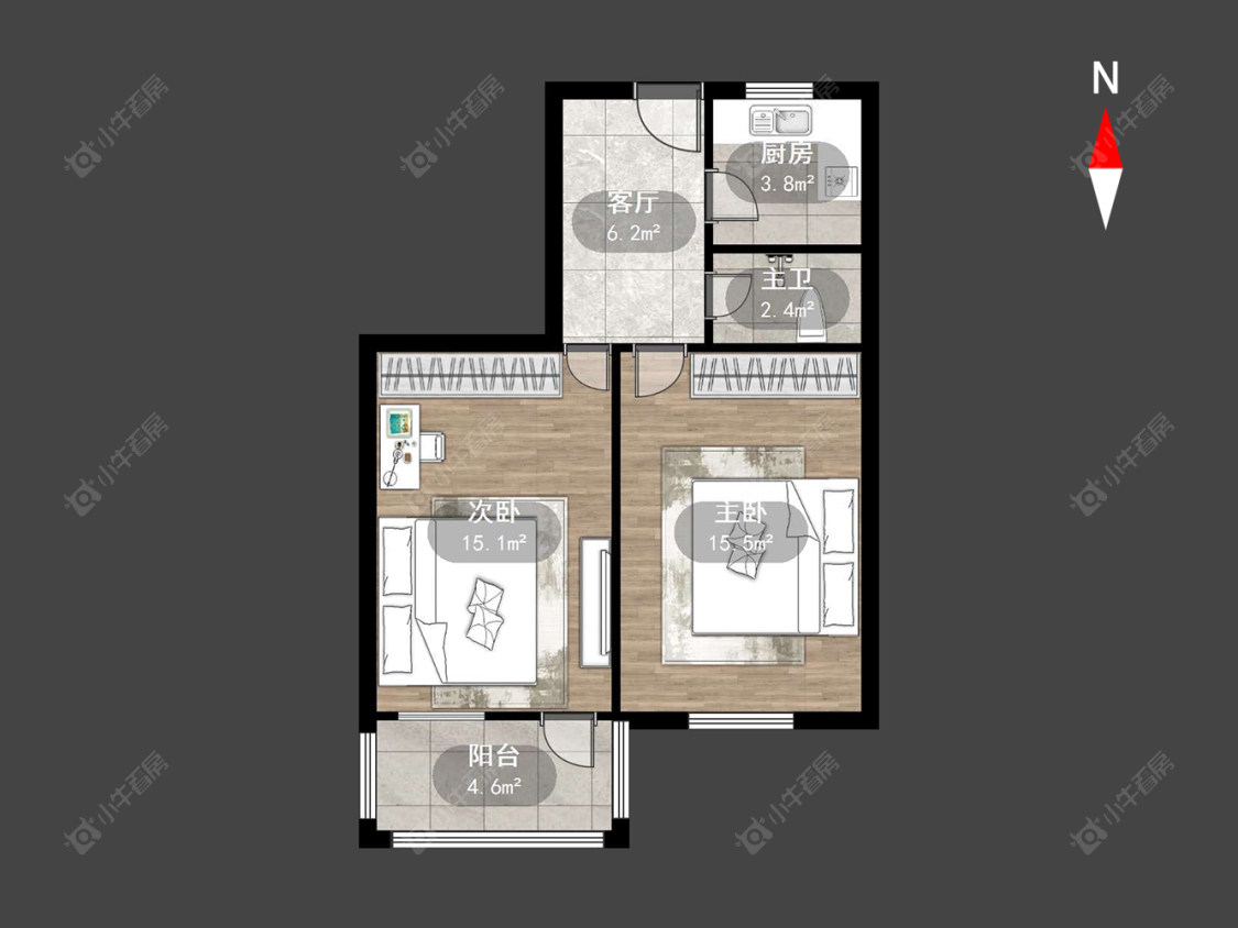 常州勤业一二三村在售二手房源户型图_小牛看房
