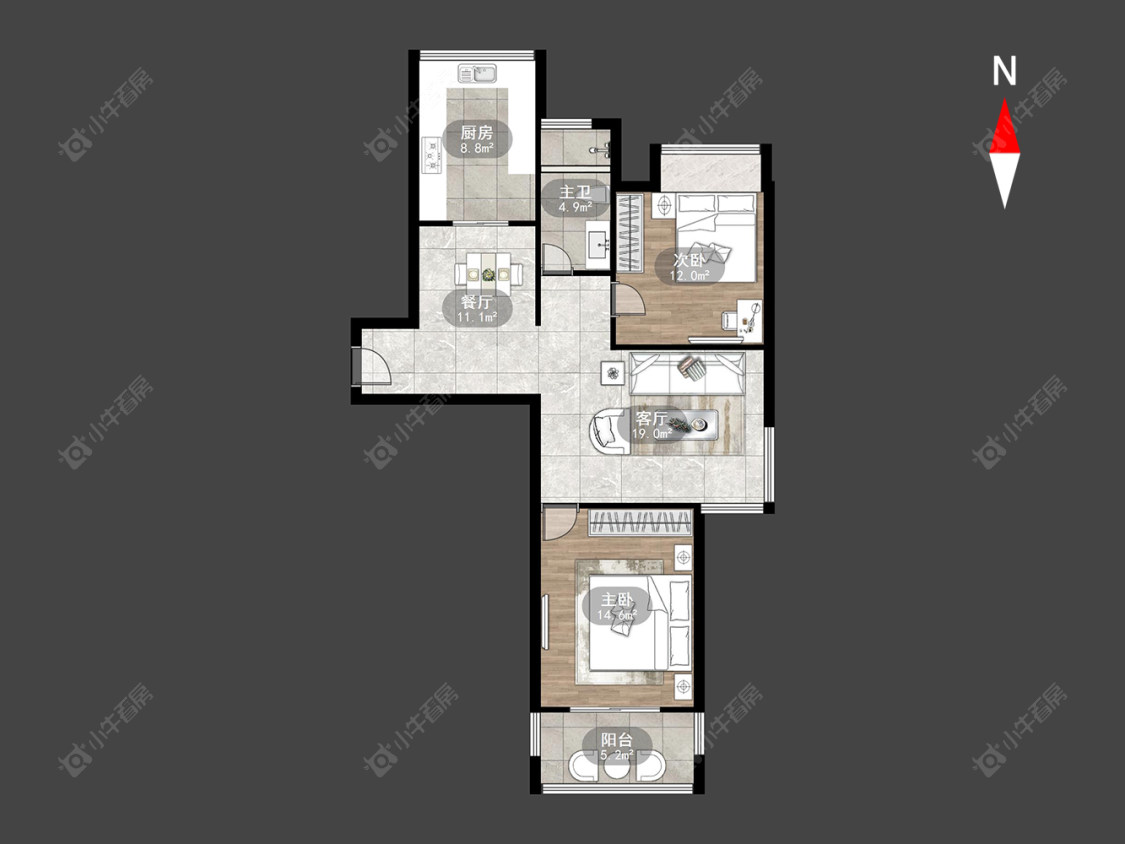 绿园爱舍南区房源户型图 常州绿园爱舍南区在售二手房源户型图_小牛看房