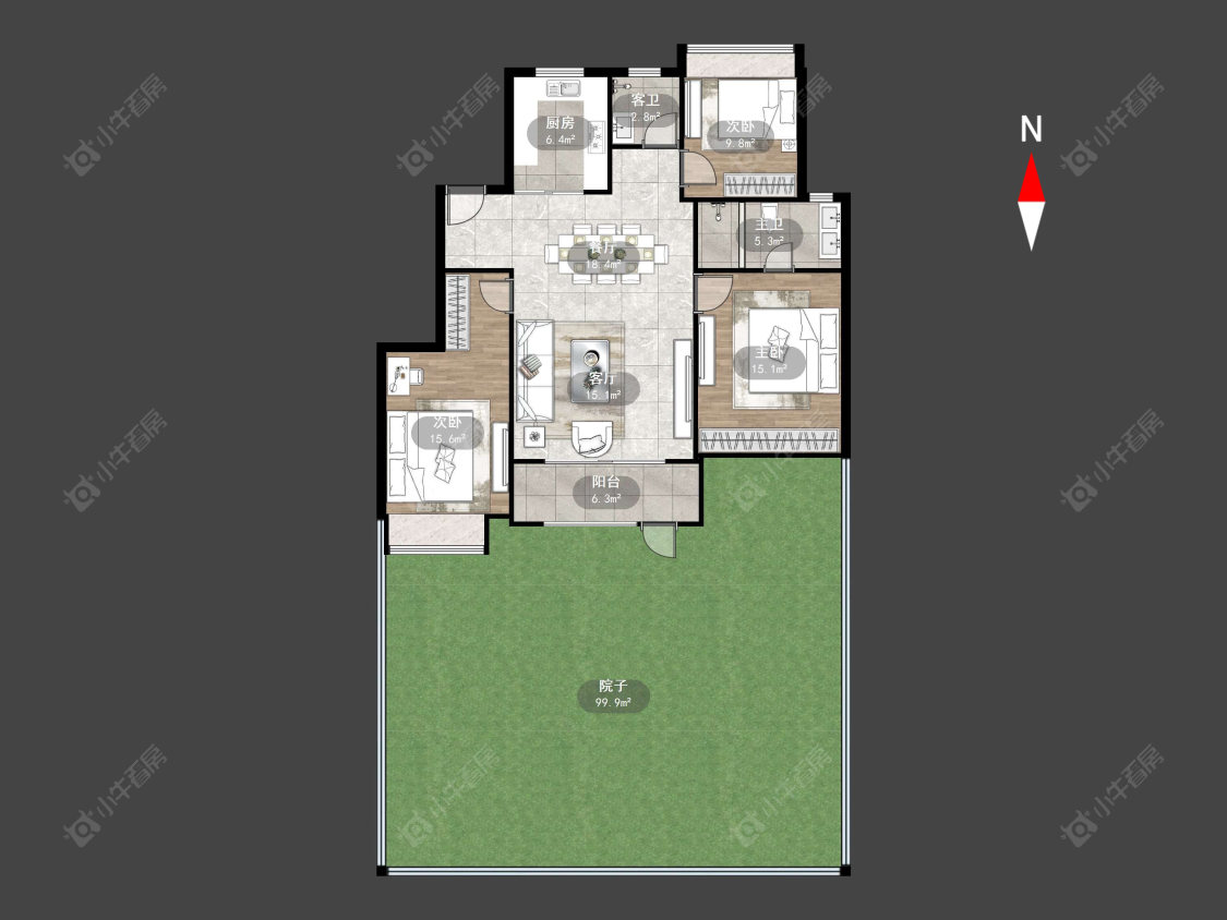常州新城熙隽在售二手房源户型图_小牛看房