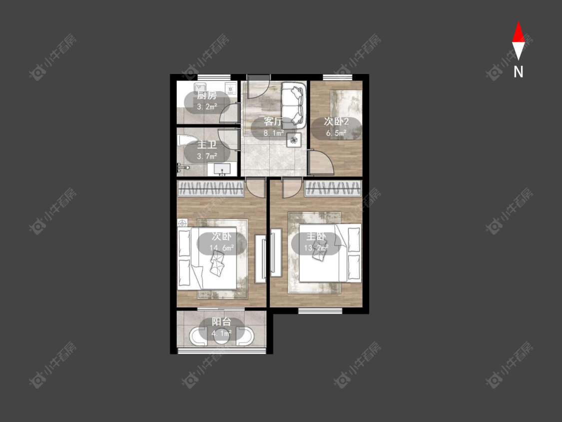 常州斜桥巷在售二手房源户型图_小牛看房
