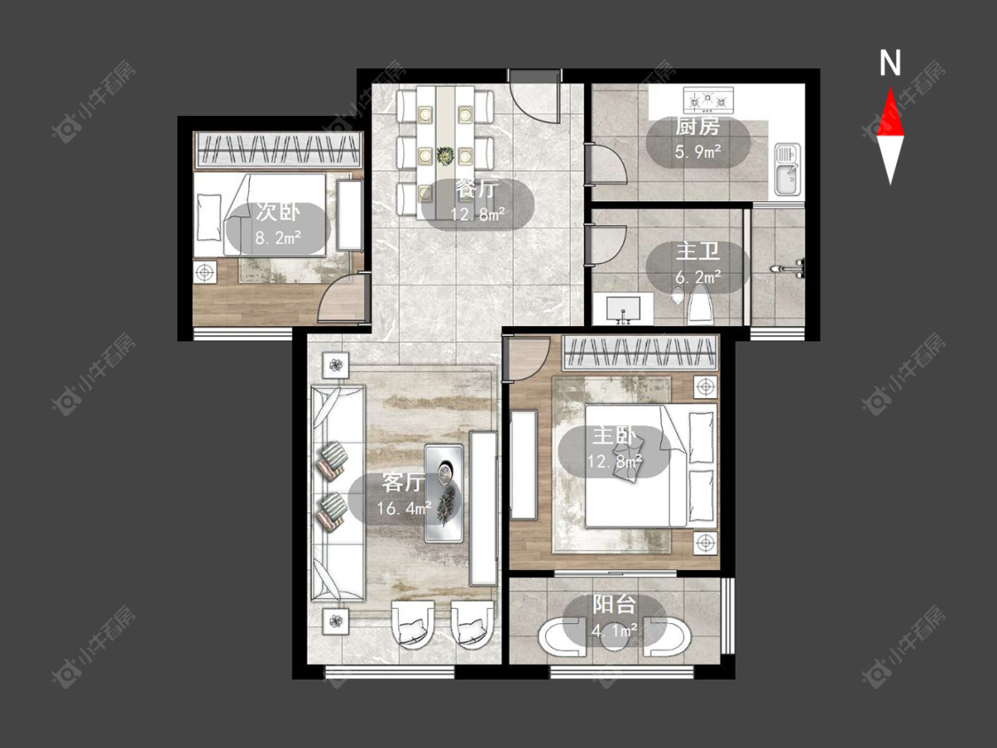 桂花园房源户型图 常州桂花园在售二手房源户型图_小牛看房