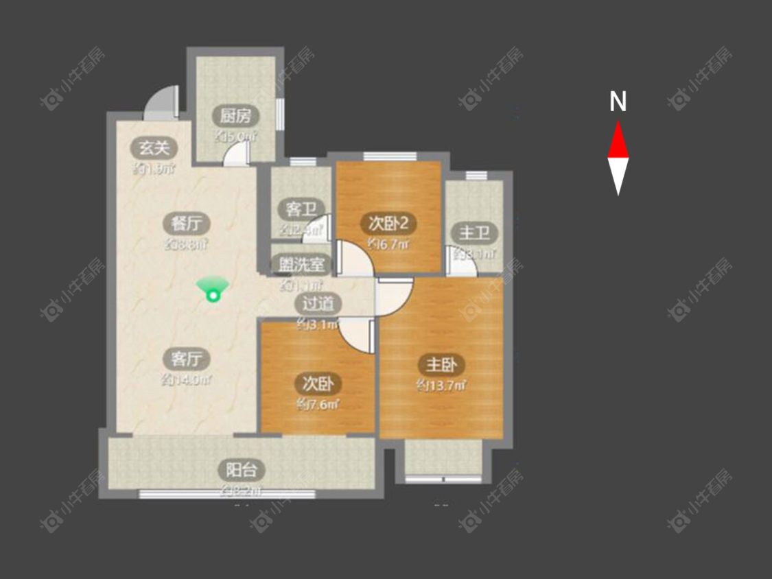 碧桂园金科光明府房源户型图 常州碧桂园金科光明府在售二手房源户型图_小牛看房