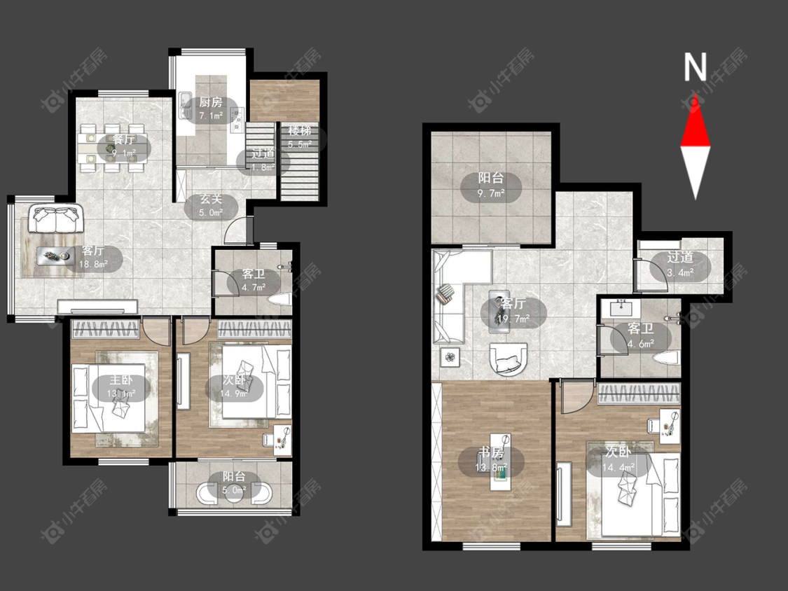 常州花之园在售二手房源户型图_小牛看房