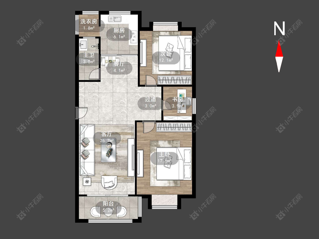 常州东方花园在售二手房源户型图_小牛看房