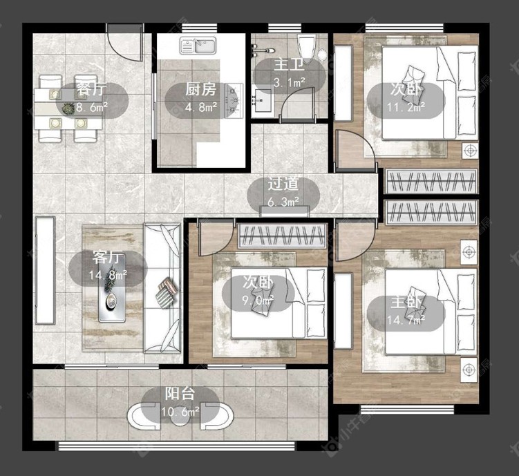 常州新城桃李郡在租房源_小牛看房