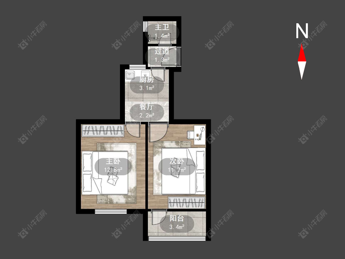 常州朝阳一村在售二手房源户型图_小牛看房