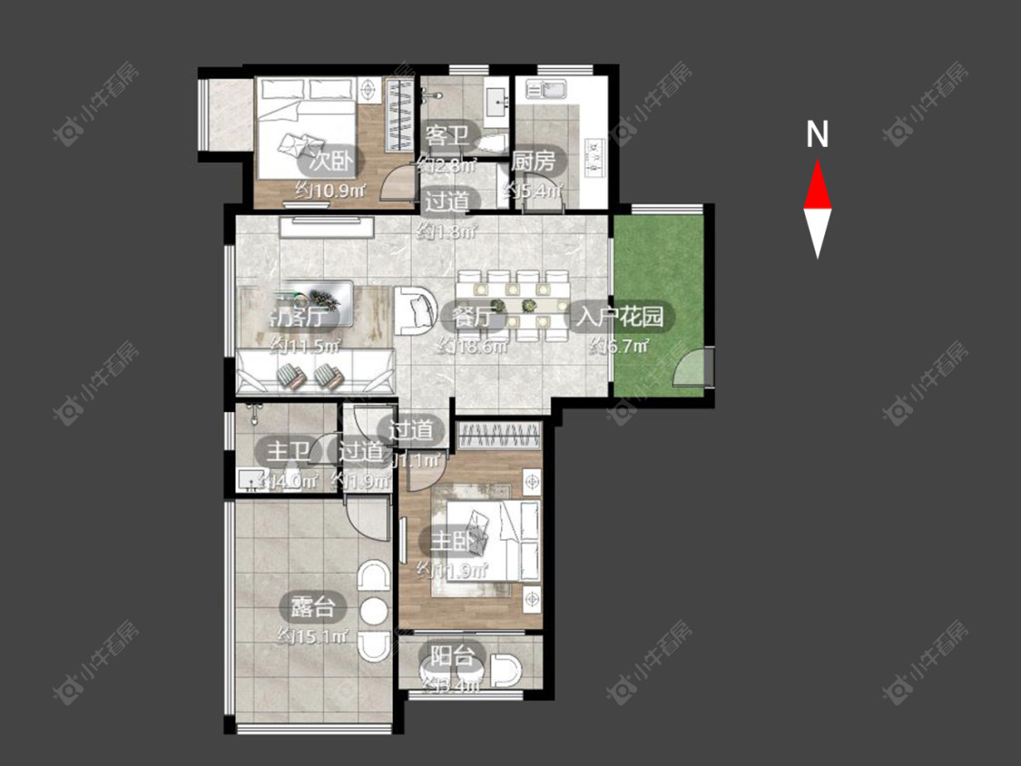 常州绿都万和城二区在售二手房源户型图_小牛看房
