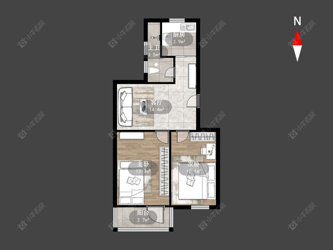 常州清潭许家巷在售二手房源户型图_小牛看房