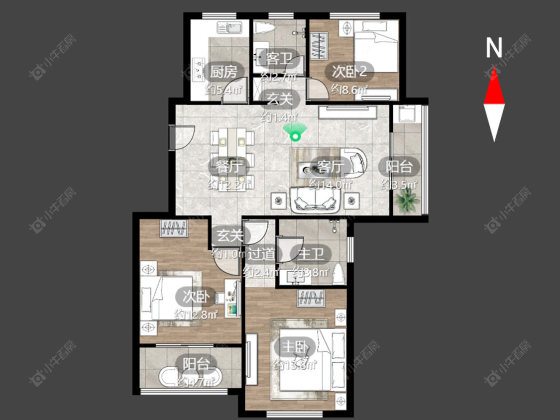 常州怡枫苑在售二手房源户型图_小牛看房